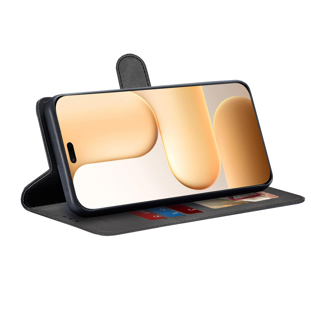 Custodia per Honor 600 Lite, Techsuit, Diary Book, Nera