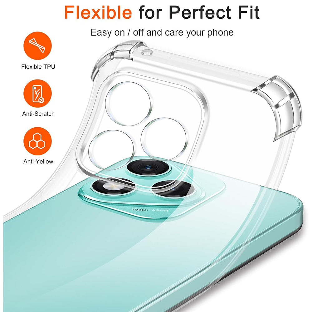 Custodia per Honor 600 Lite, Techsuit, Shockproof Clear, Trasparente
