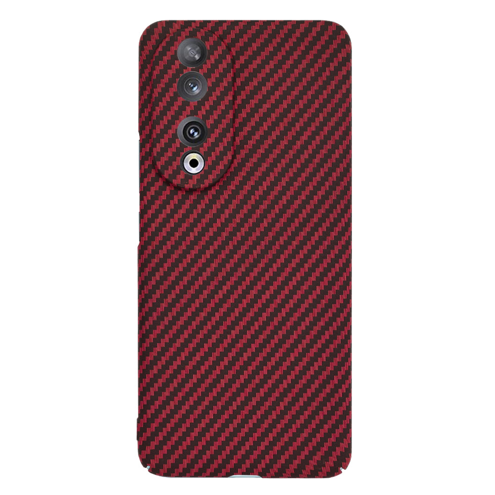 Custodia per Honor 90, Techsuit, Carbonite FiberShell, Rossa