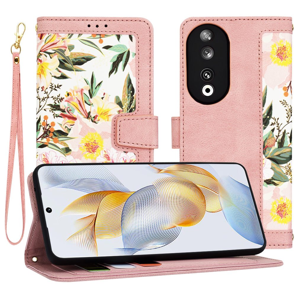 Custodia per Honor 90, Techsuit, FlipCraft, Rosa