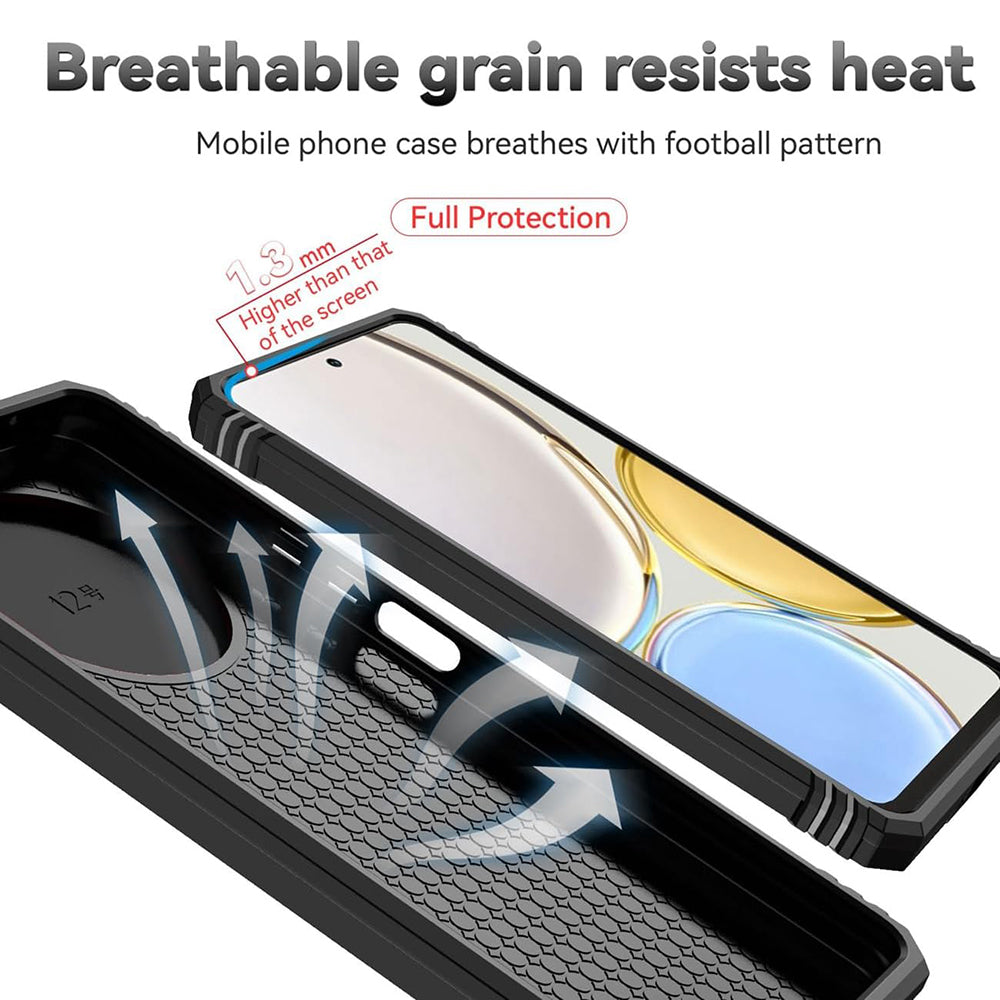 Custodia per Honor Magic5 Lite, Techsuit, CamShield, Nera
