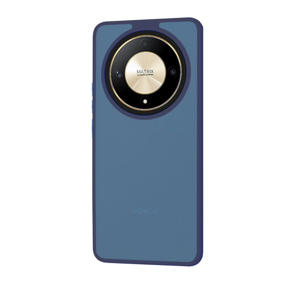 Custodia per Honor Magic6 Lite, Techsuit, HaloFrost, Blu Navy