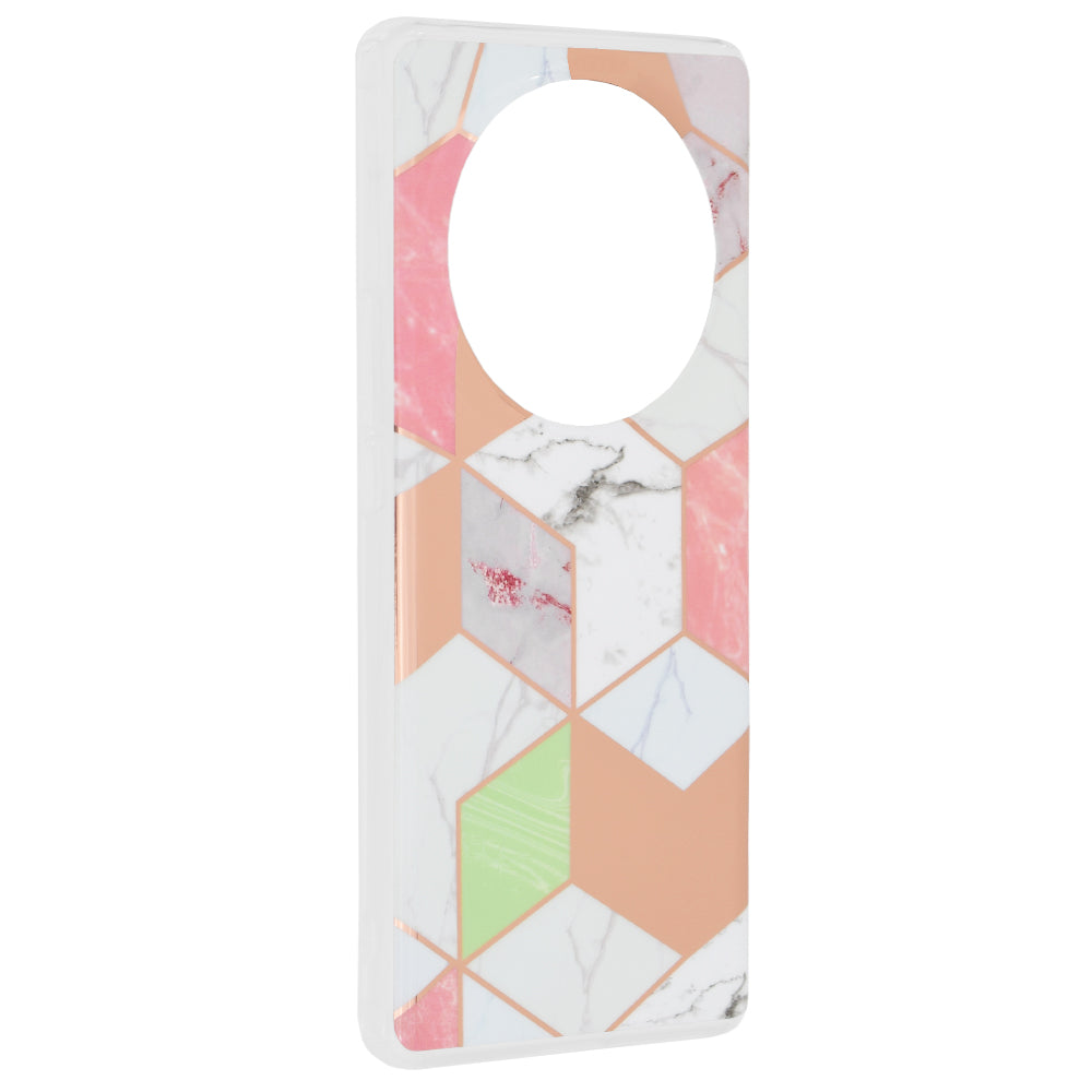 Custodia per Honor Magic6 Lite, Techsuit, Marble, Viola