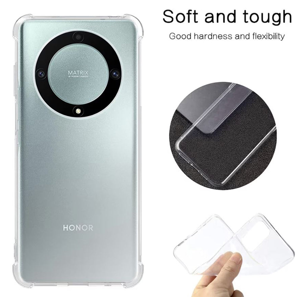 Custodia per Honor Magic6 Lite, Techsuit, Shockproof Clear, Trasparente