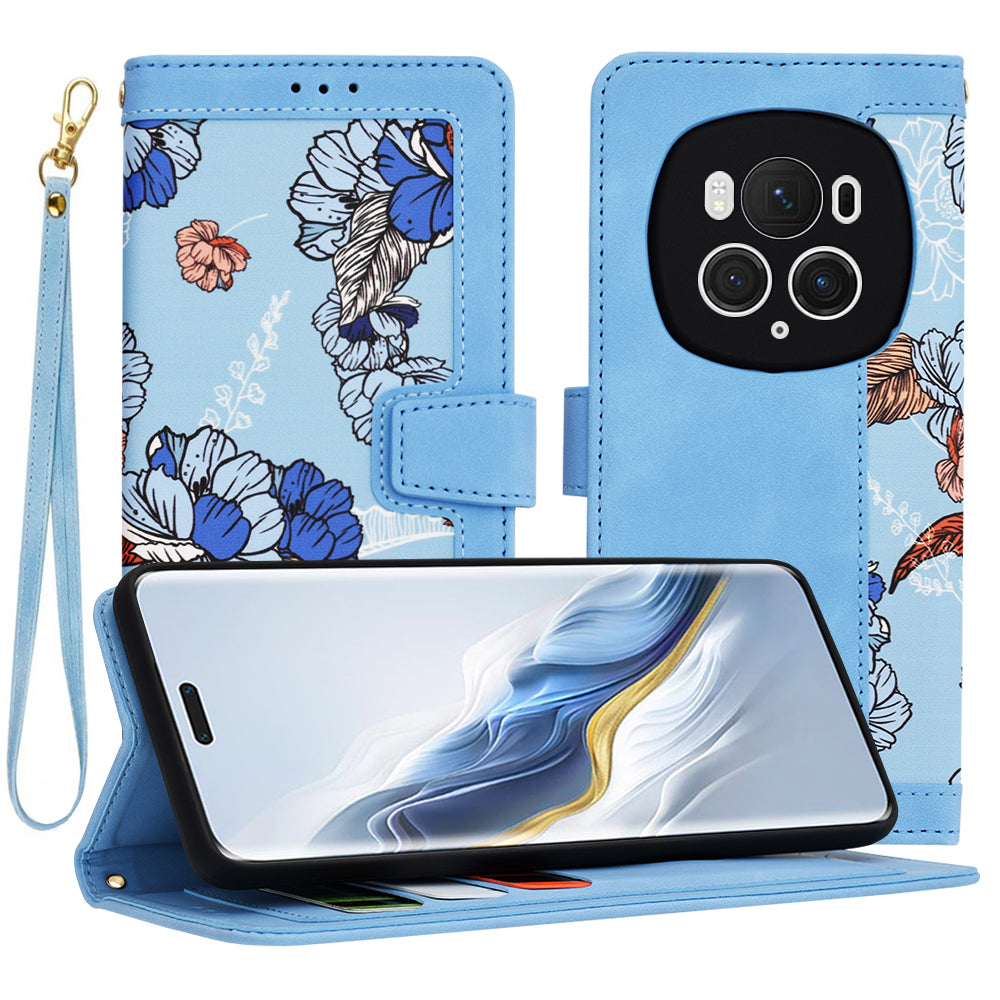 Custodia per Honor Magic6 Pro, Techsuit, FlipCraft, Blu