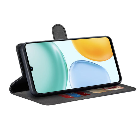 Custodia per Honor X5c Plus, Techsuit, Diary Book, Nera