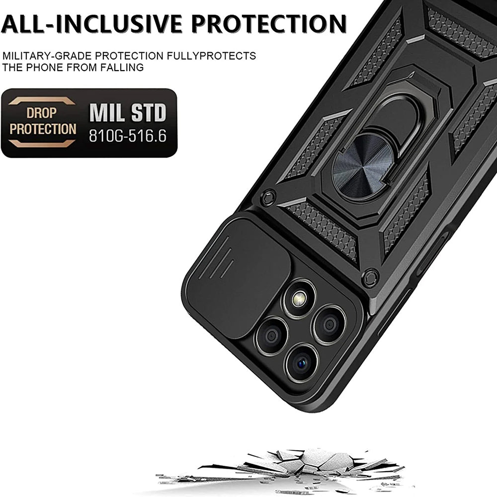 Custodia per Honor X6a, Techsuit, CamShield, Nera