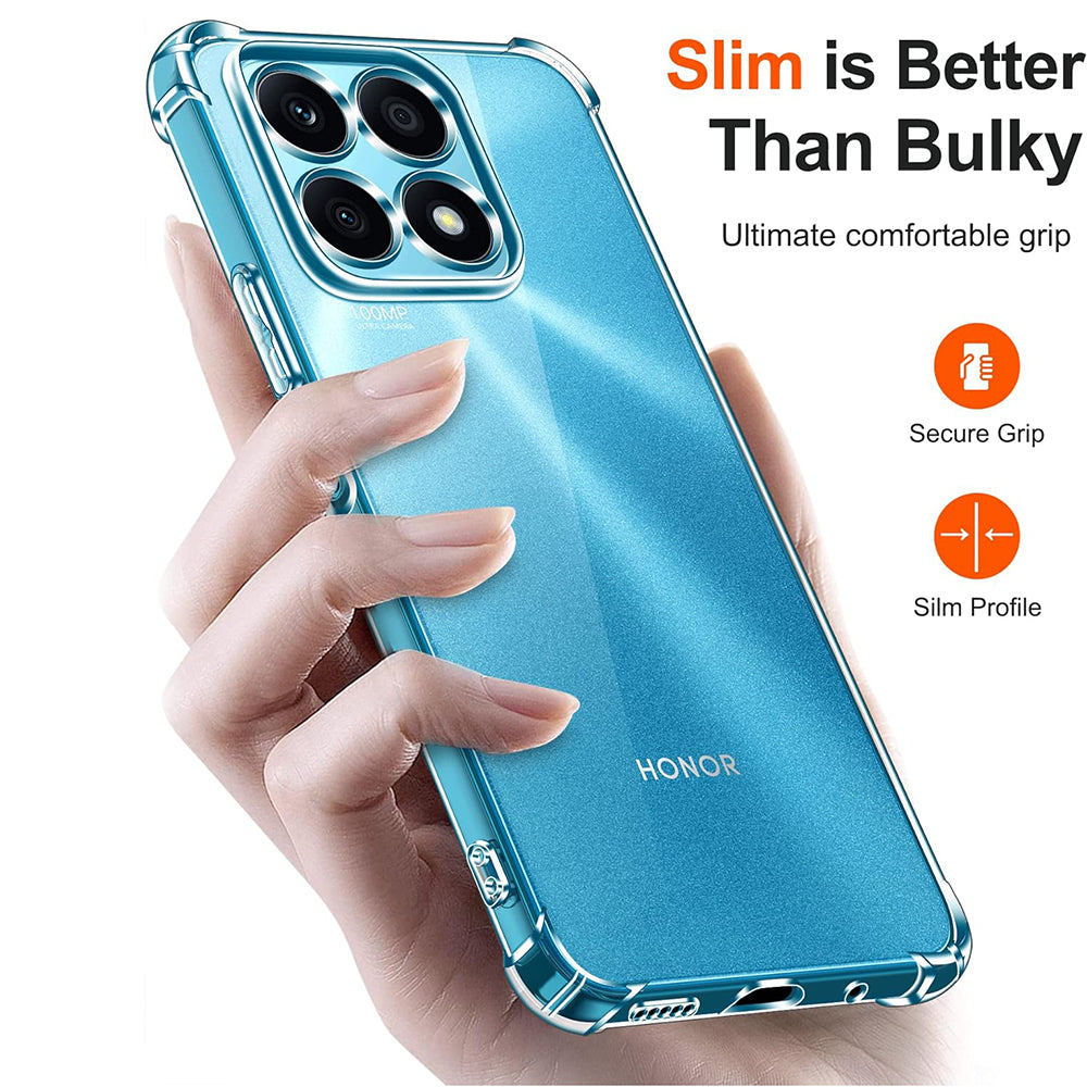 Custodia per Honor X8a, Techsuit, Shockproof Clear, Trasparente