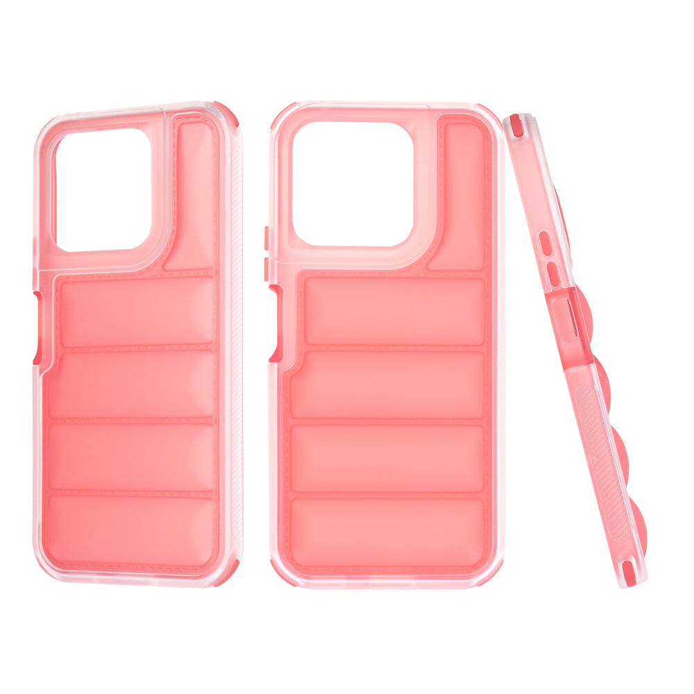 Custodia per Honor X8b, Techsuit, Wave Shield, Rossa