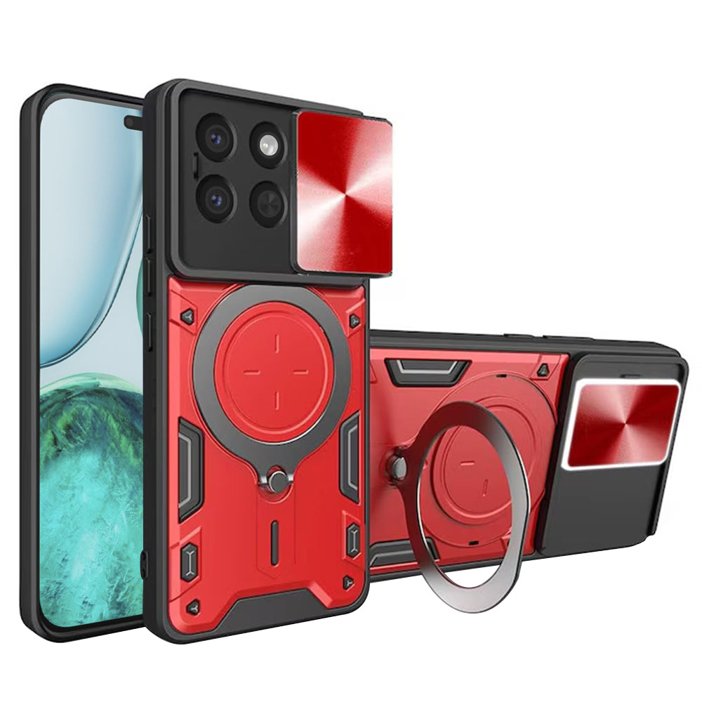 Custodia per Honor X8c, Techsuit, CamGuard Pro, Rossa