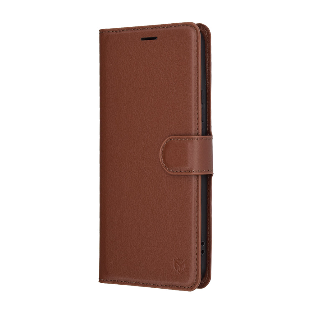 Custodia per Honor X8c, Techsuit, Leather Folio, Marrone