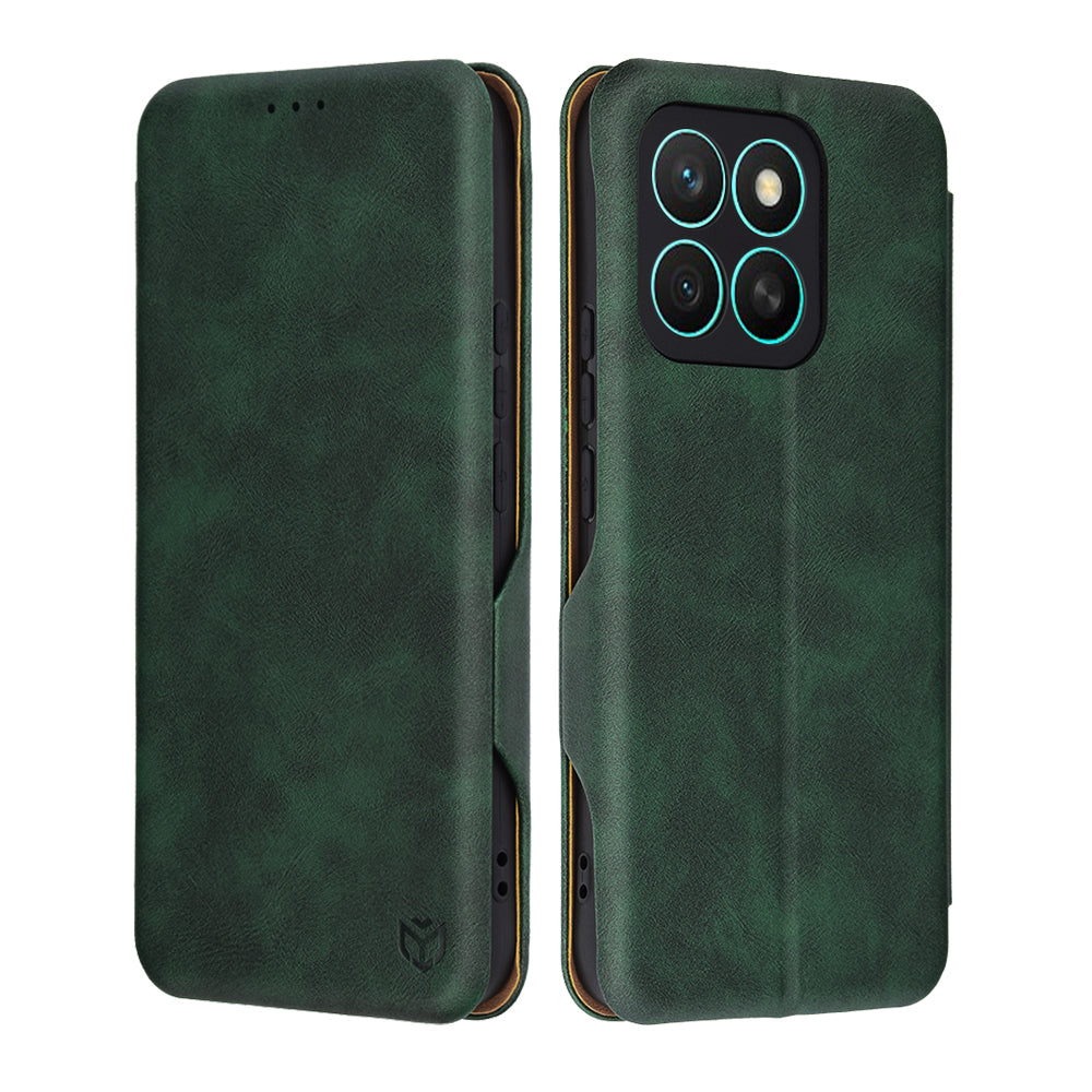 Custodia per Honor X8c, Techsuit, Safe Wallet Plus, Verde