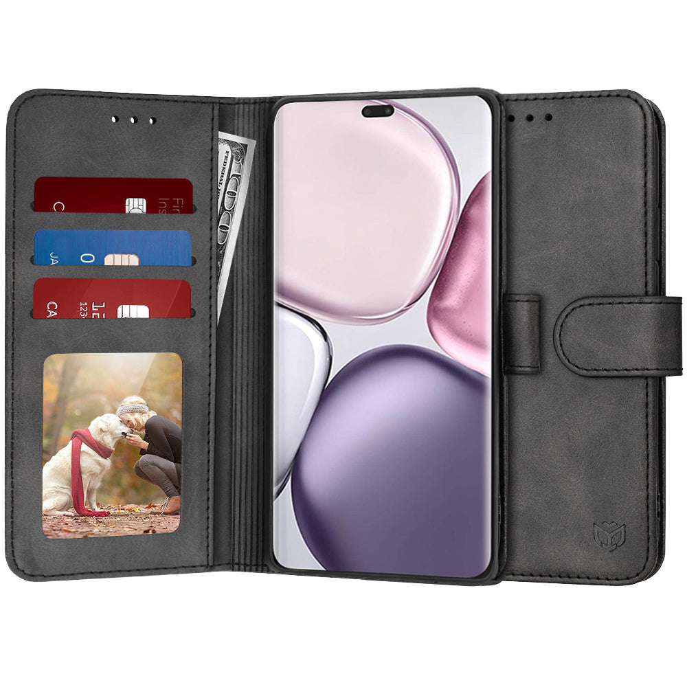 Custodia per Honor X9c / Magic7 Lite, Techsuit, Diary Book, Nera