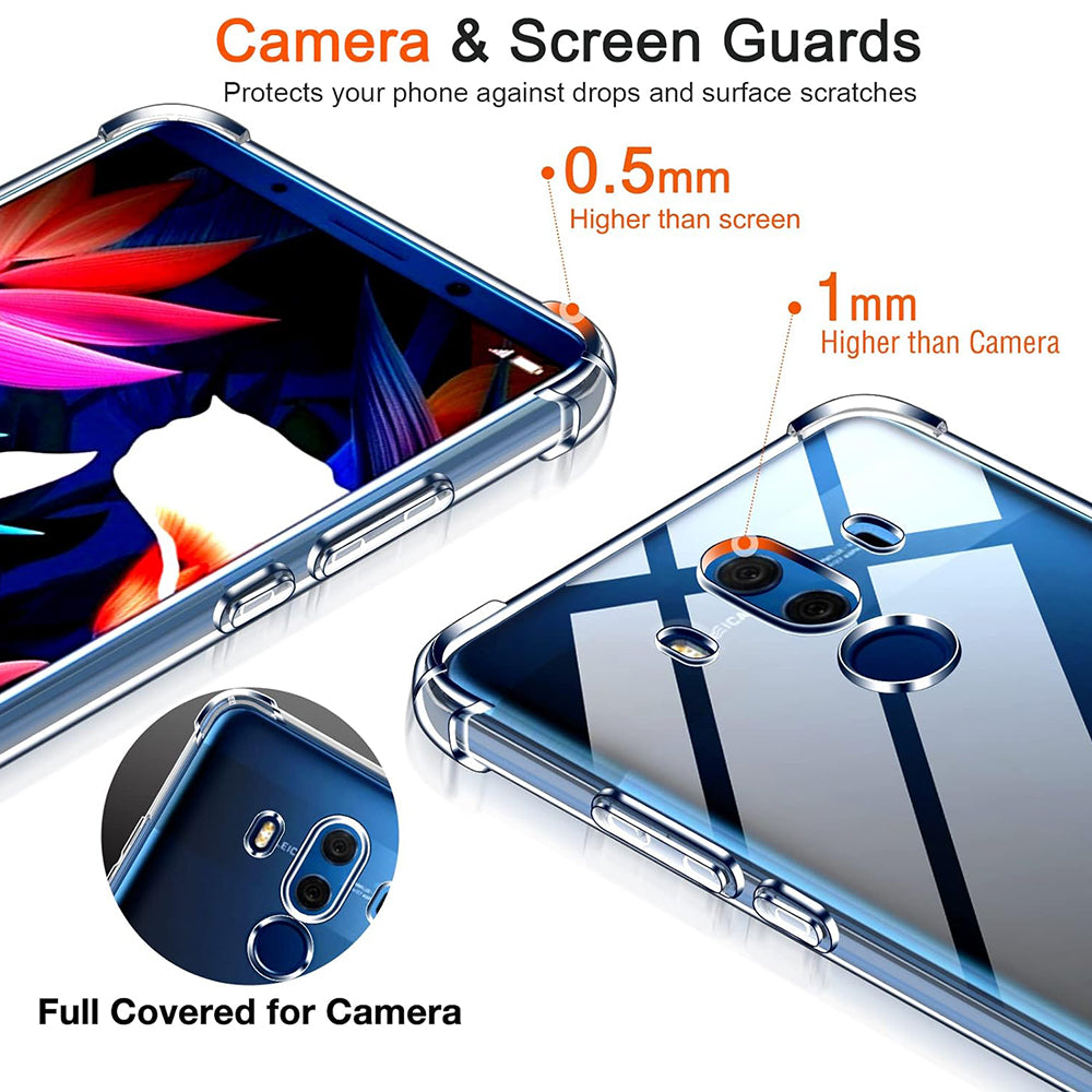 Custodia per Huawei Mate 10 Pro, Techsuit, Shockproof Clear, Trasparente