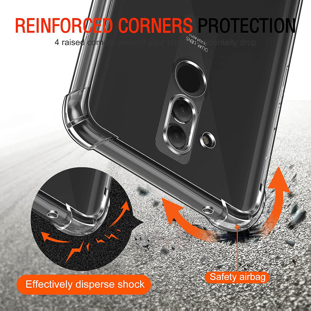 Custodia per Huawei Mate 20 Lite, Techsuit, Shockproof Clear, Trasparente