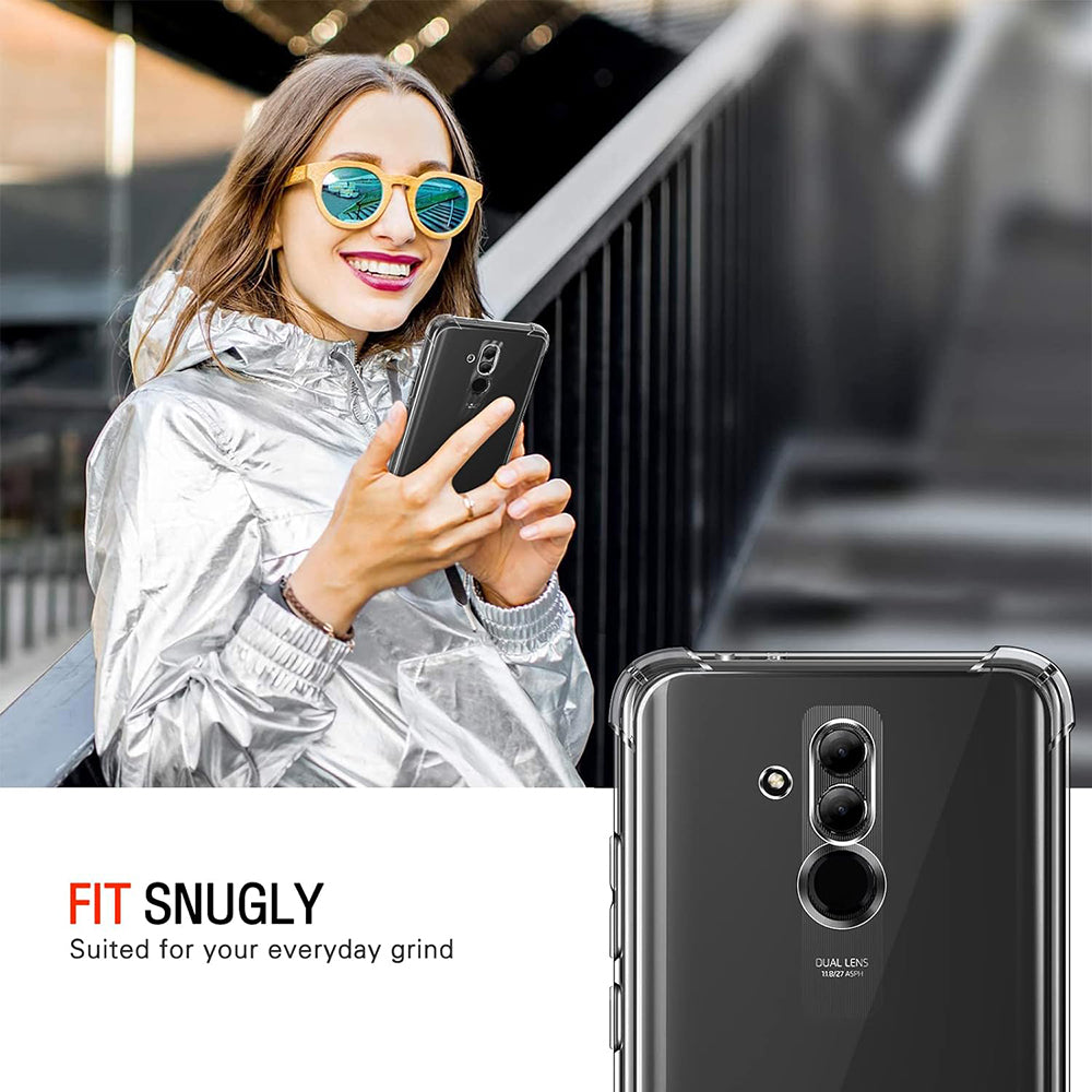 Custodia per Huawei Mate 20 Lite, Techsuit, Shockproof Clear, Trasparente