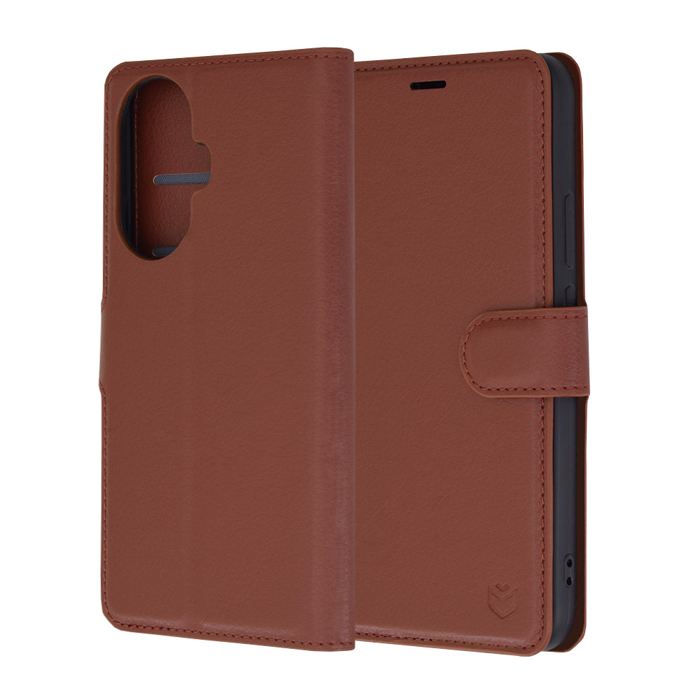 Custodia per Huawei nova 12s / nova 11, Techsuit, Leather Folio, Marrone