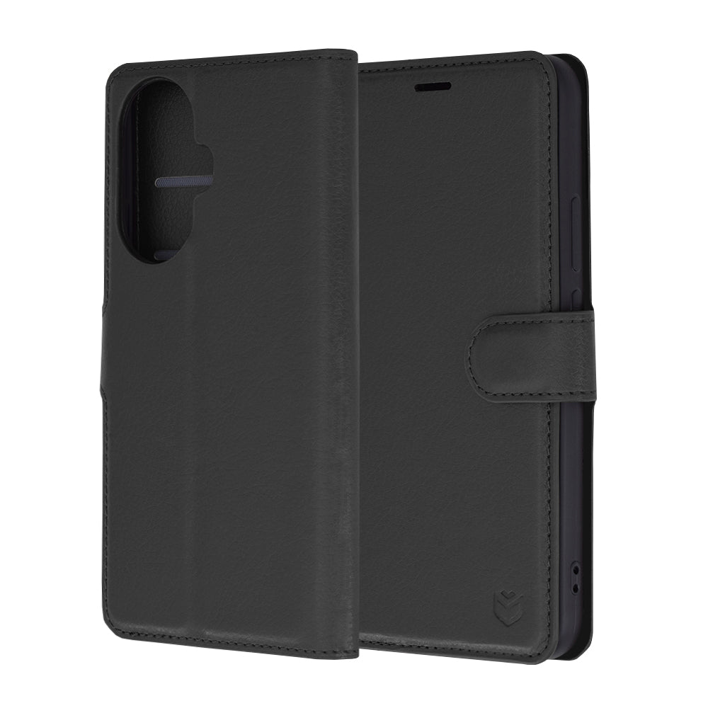 Custodia per Huawei nova 12s / nova 11, Techsuit, Leather Folio, Nera