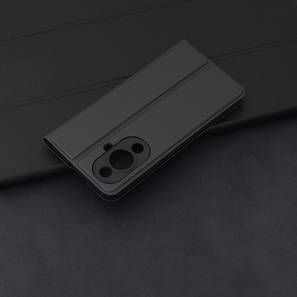 Custodia per Huawei nova 12s / nova 11, Techsuit, Magskin Book, Nera
