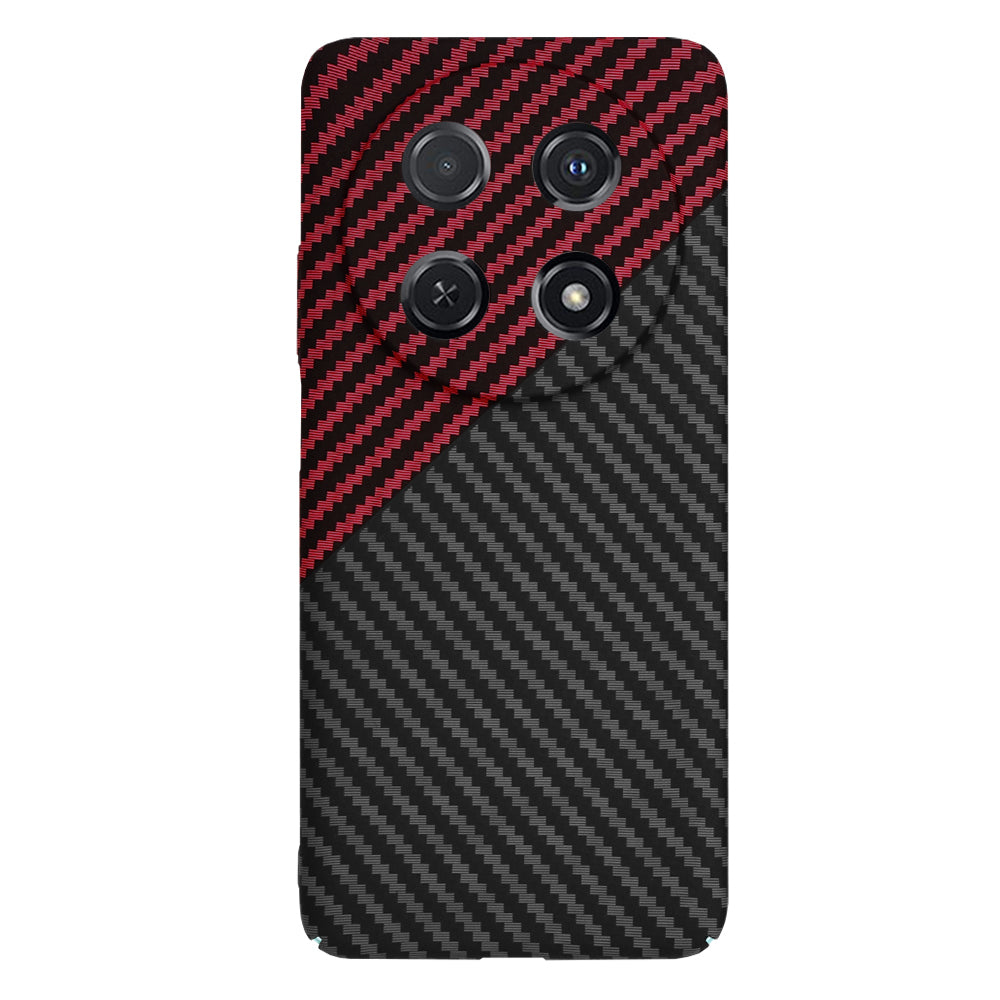 Custodia per Huawei nova 13i / nova 12i, Techsuit, Carbonite FiberShell, Nero Rosso