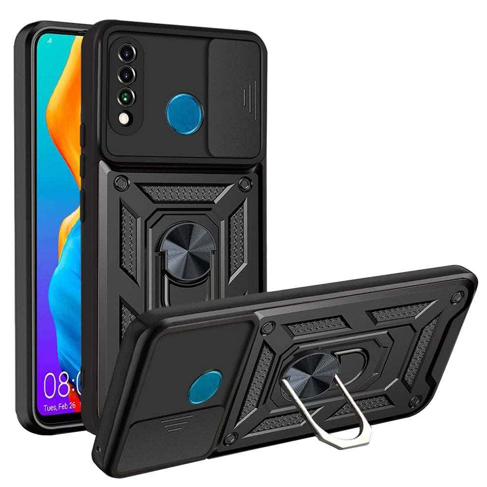 Custodia per Huawei P30 lite New Edition / P30 lite, Techsuit, CamShield, Nera