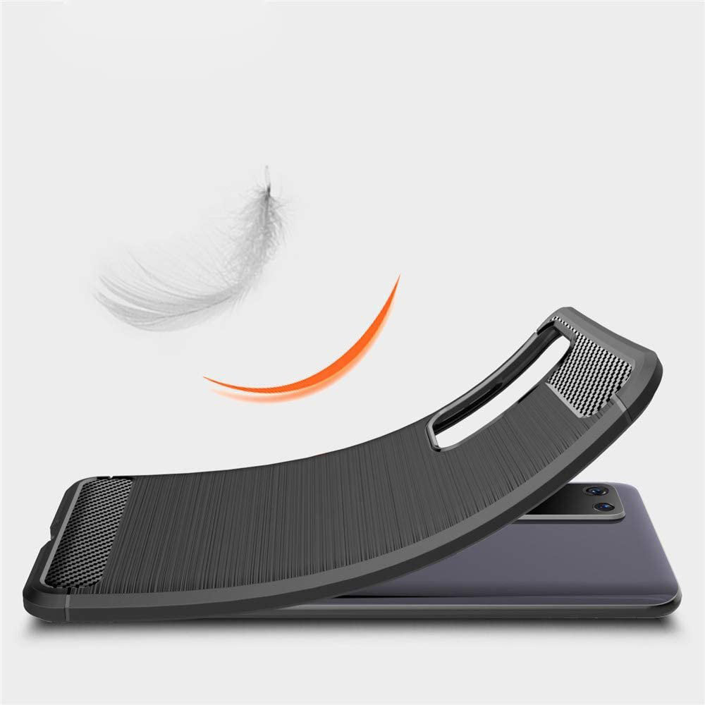 Custodia per Huawei P40 Pro, Techsuit, Carbonio, Nera
