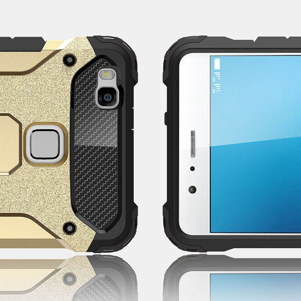 Custodia per Huawei P9 lite (2016), Techsuit, Hybrid Armor, Nera