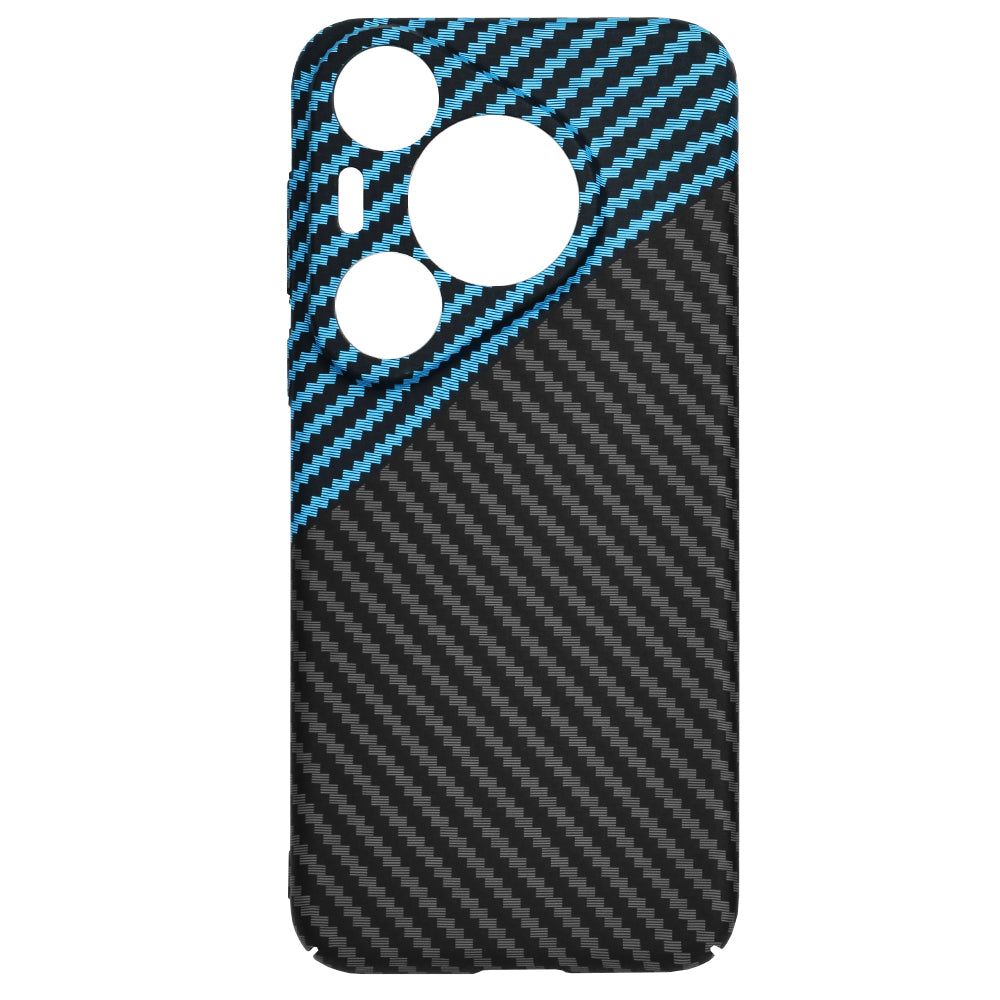 Custodia per Huawei Pura 70 Pro, Techsuit, Carbonite FiberShell, Nero Bleu