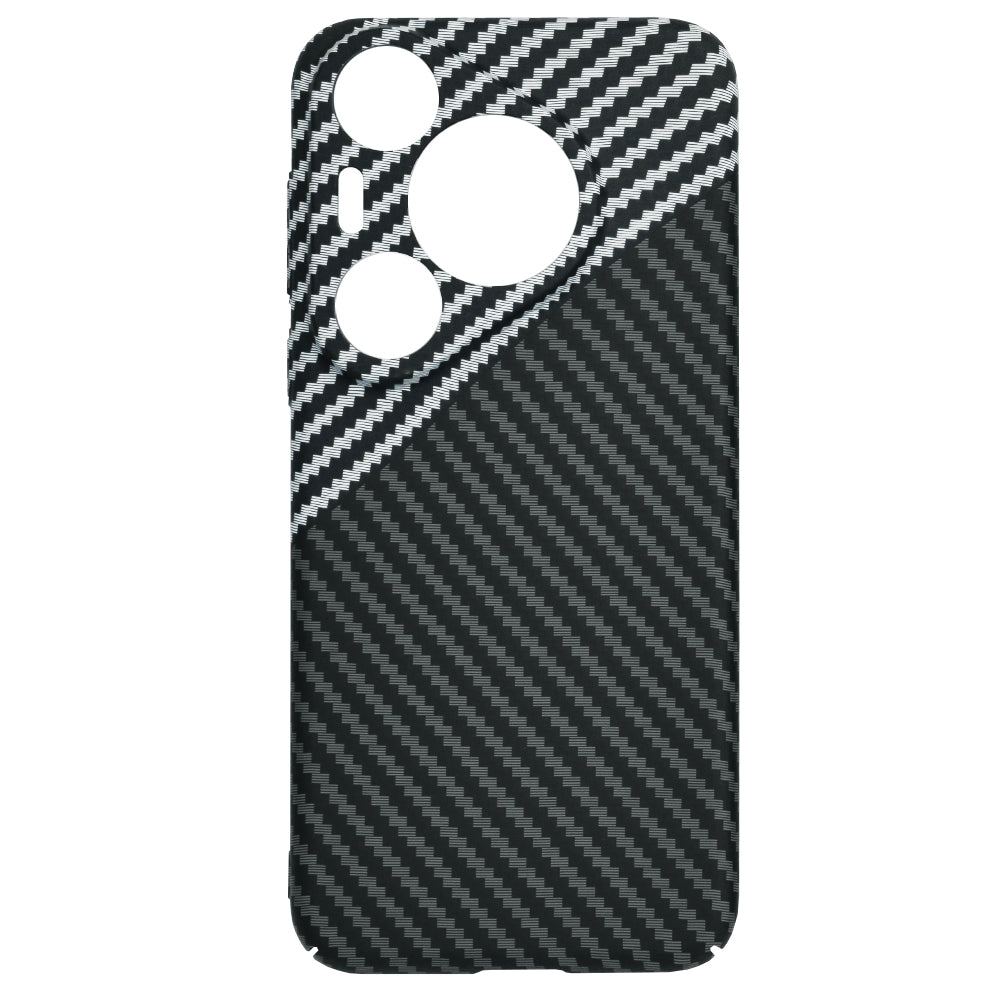 Custodia per Huawei Pura 70 Pro, Techsuit, Carbonite FiberShell, Nero Grigio