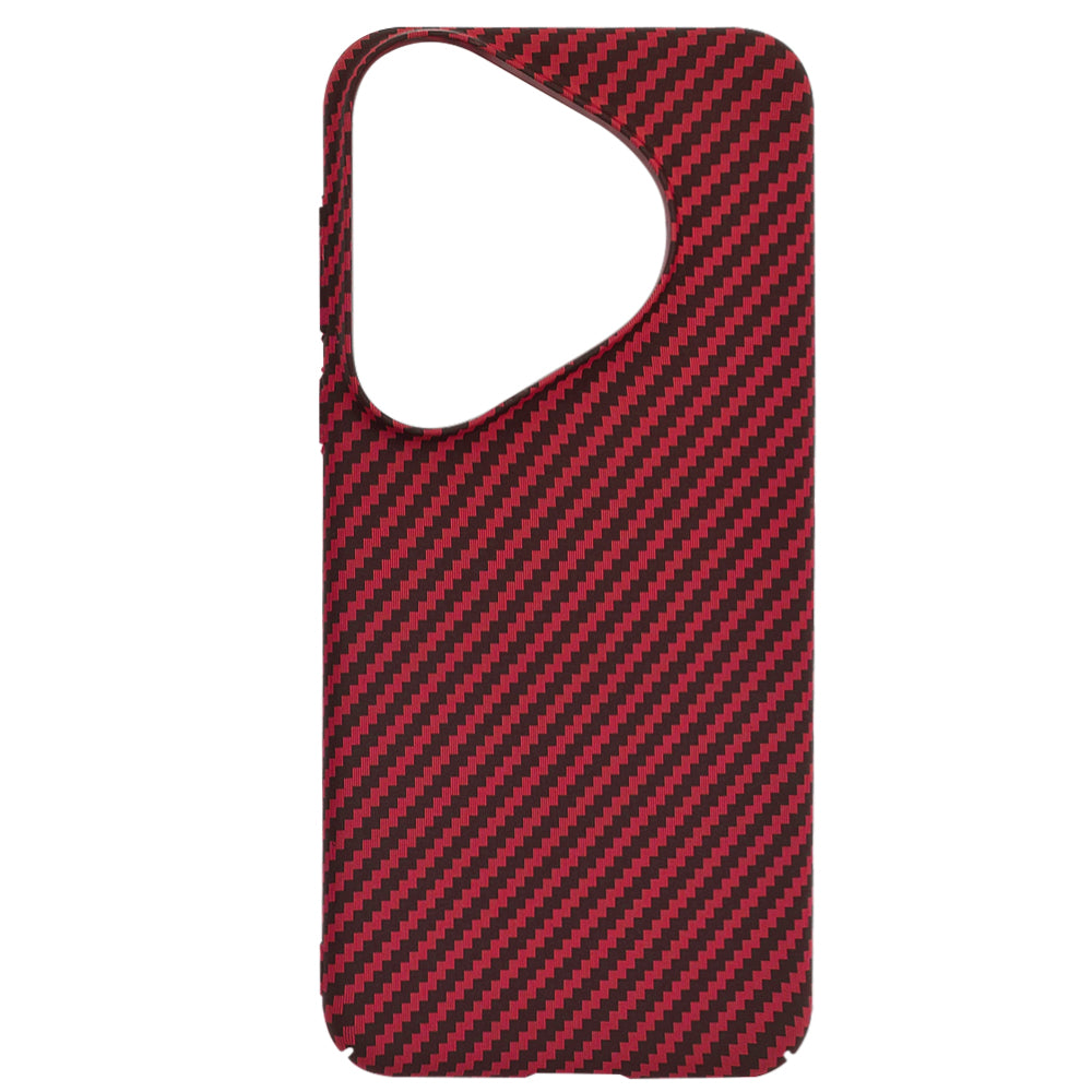 Custodia per Huawei Pura 70 Pro, Techsuit, Carbonite FiberShell, Rossa