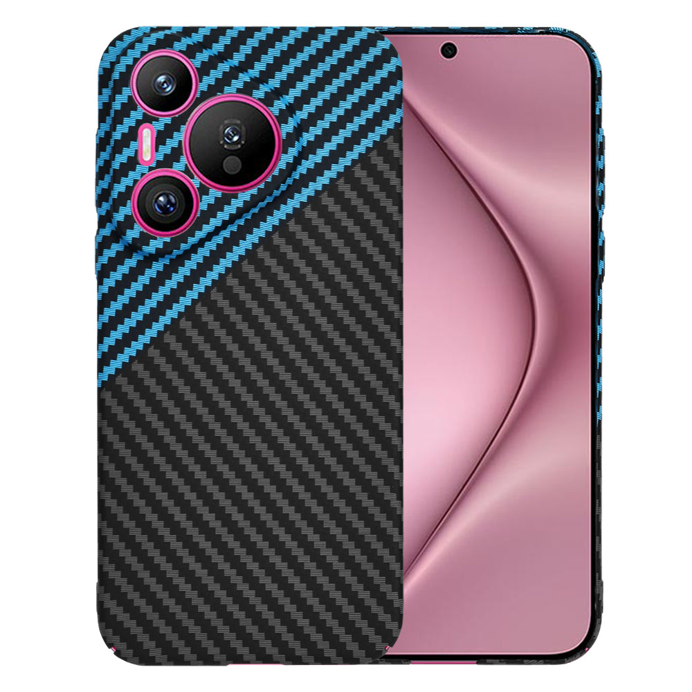 Custodia per Huawei Pura 70, Techsuit, Carbonite FiberShell, Nero Bleu