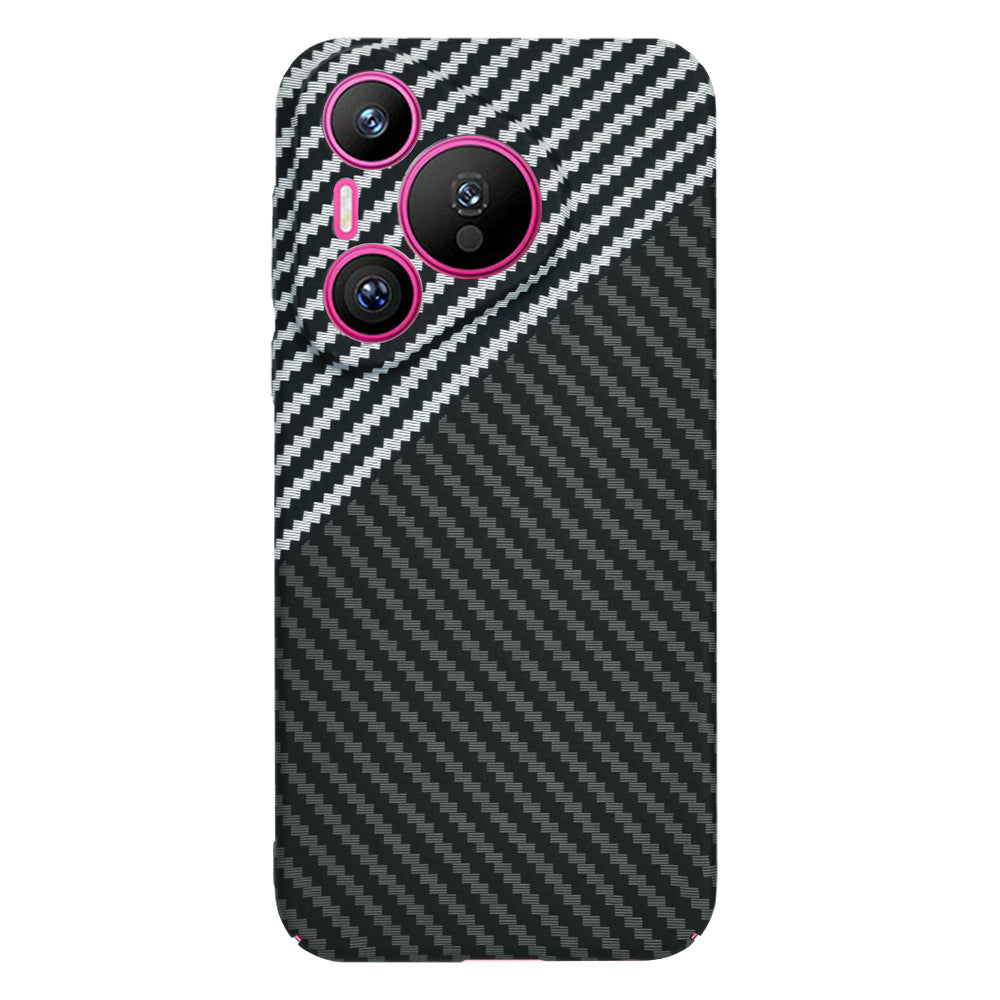 Custodia per Huawei Pura 70, Techsuit, Carbonite FiberShell, Nero Grigio