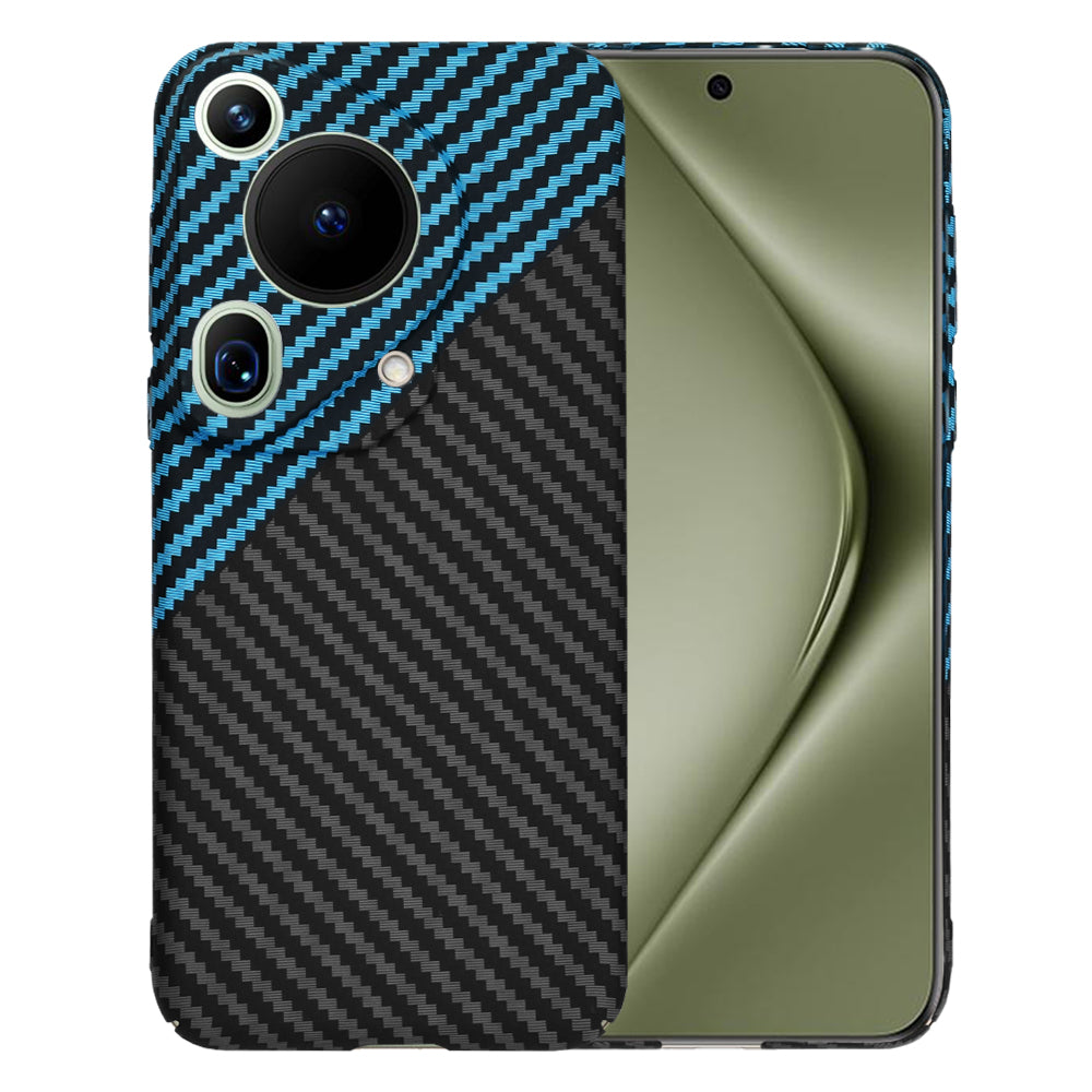 Custodia per Huawei Pura 70 Ultra, Techsuit, Carbonite FiberShell, Nero Bleu