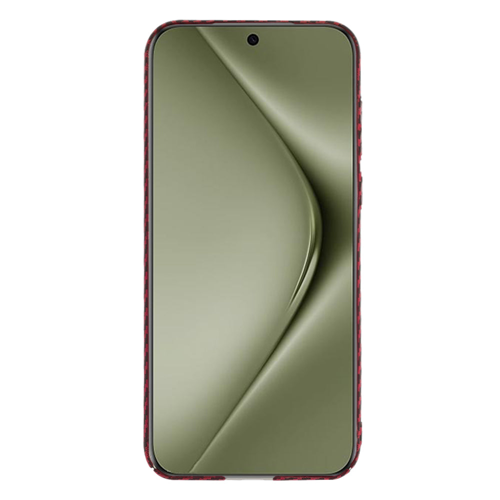 Custodia per Huawei Pura 70 Ultra, Techsuit, Carbonite FiberShell, Rossa