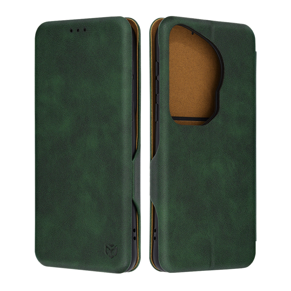 Custodia per Huawei Pura 70 Ultra, Techsuit, Safe Wallet Plus, Verde