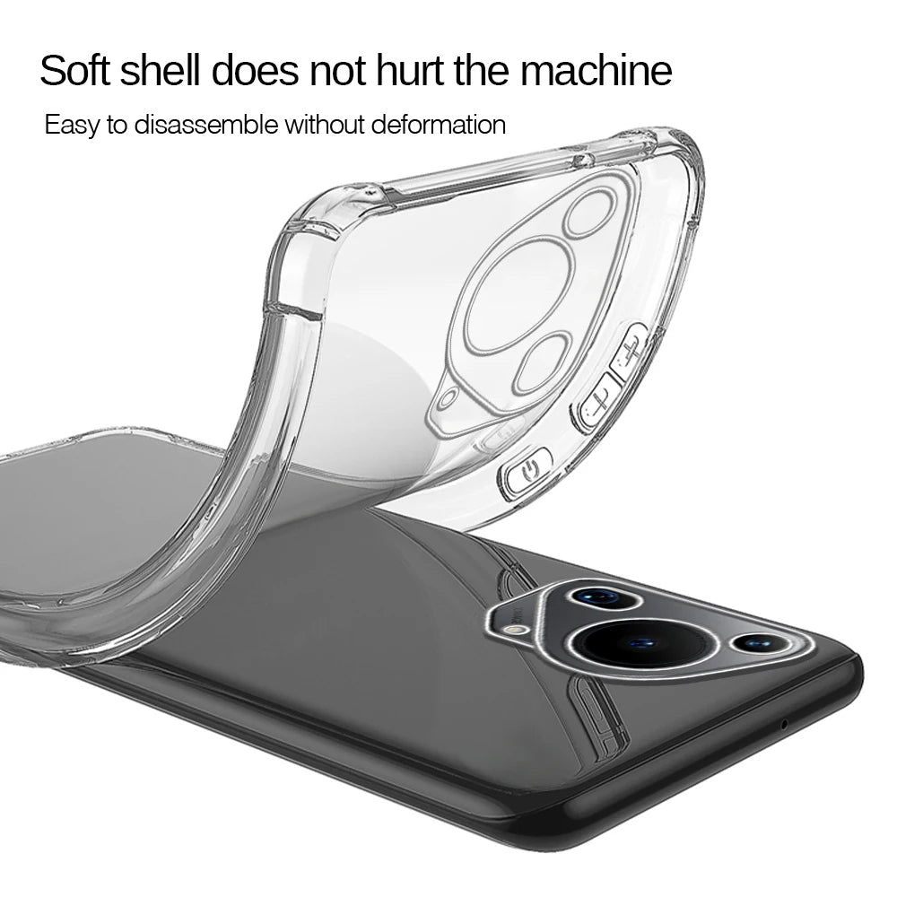 Custodia per Huawei Pura 70 Ultra, Techsuit, Shockproof Clear, Trasparente