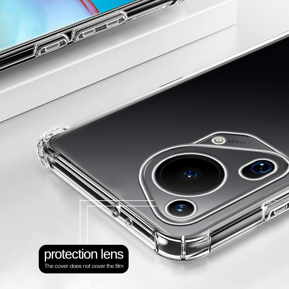 Custodia per Huawei Pura 70 Ultra, Techsuit, Shockproof Clear, Trasparente