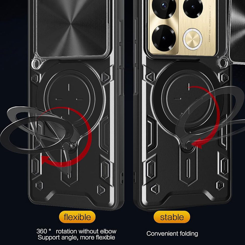 Custodia per Infinix Note 40 Pro+, Techsuit, CamGuard Pro, Viola
