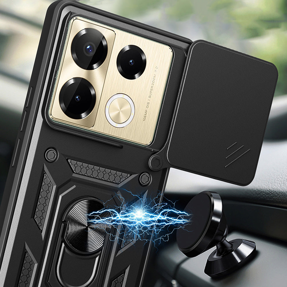 Custodia per Infinix Note 40 Pro+, Techsuit, CamShield, Blu