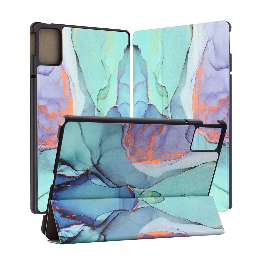 Custodia per Lenovo Tab M11, Techsuit, FoldPro Green Time, Multicolore