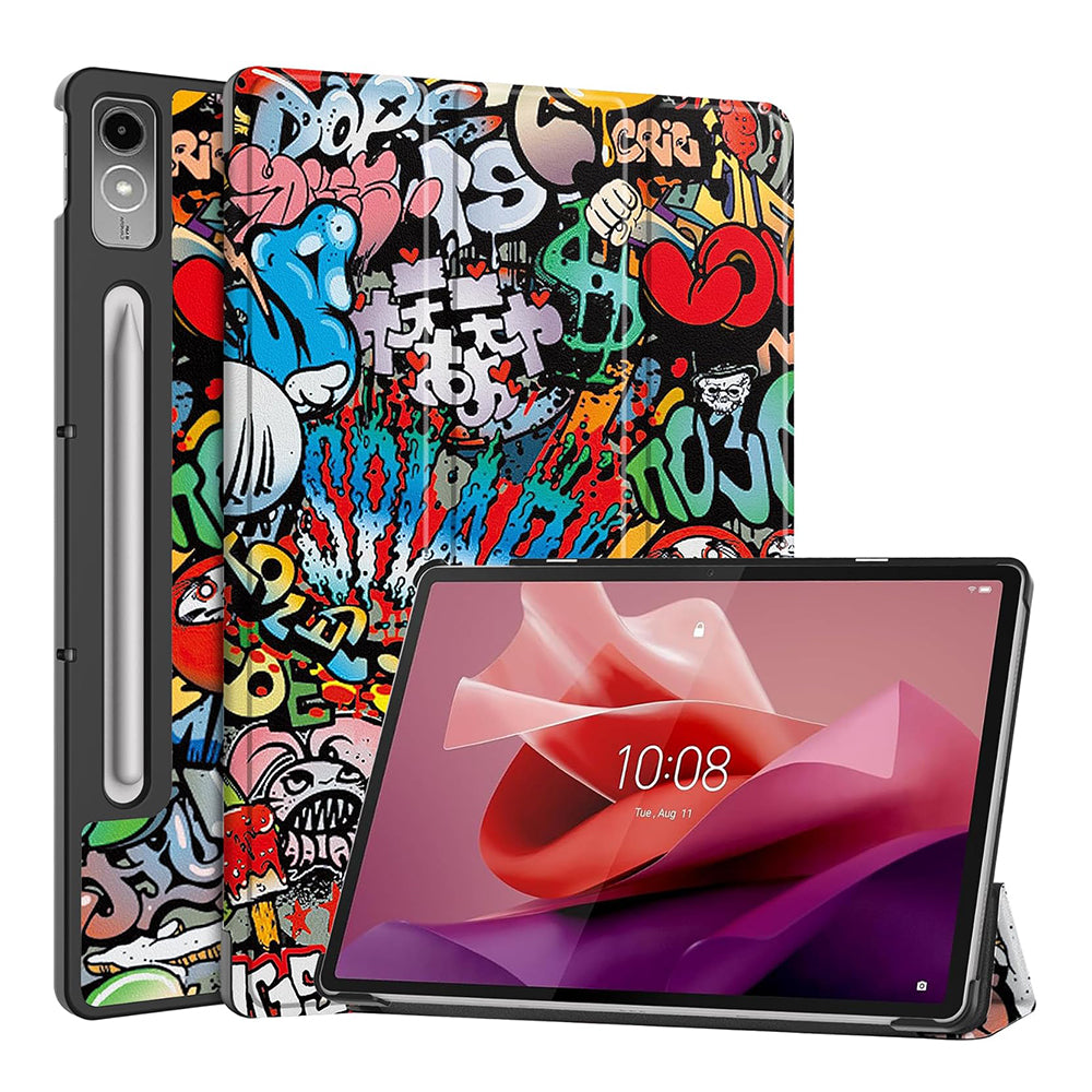 Custodia per Lenovo Tab P12, Techsuit, FoldPro Urban Vibe, Multicolore