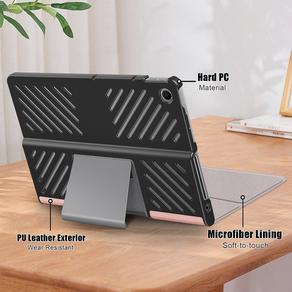 Custodia per Lenovo Tab Plus, Techsuit, FoldPro, Rosa