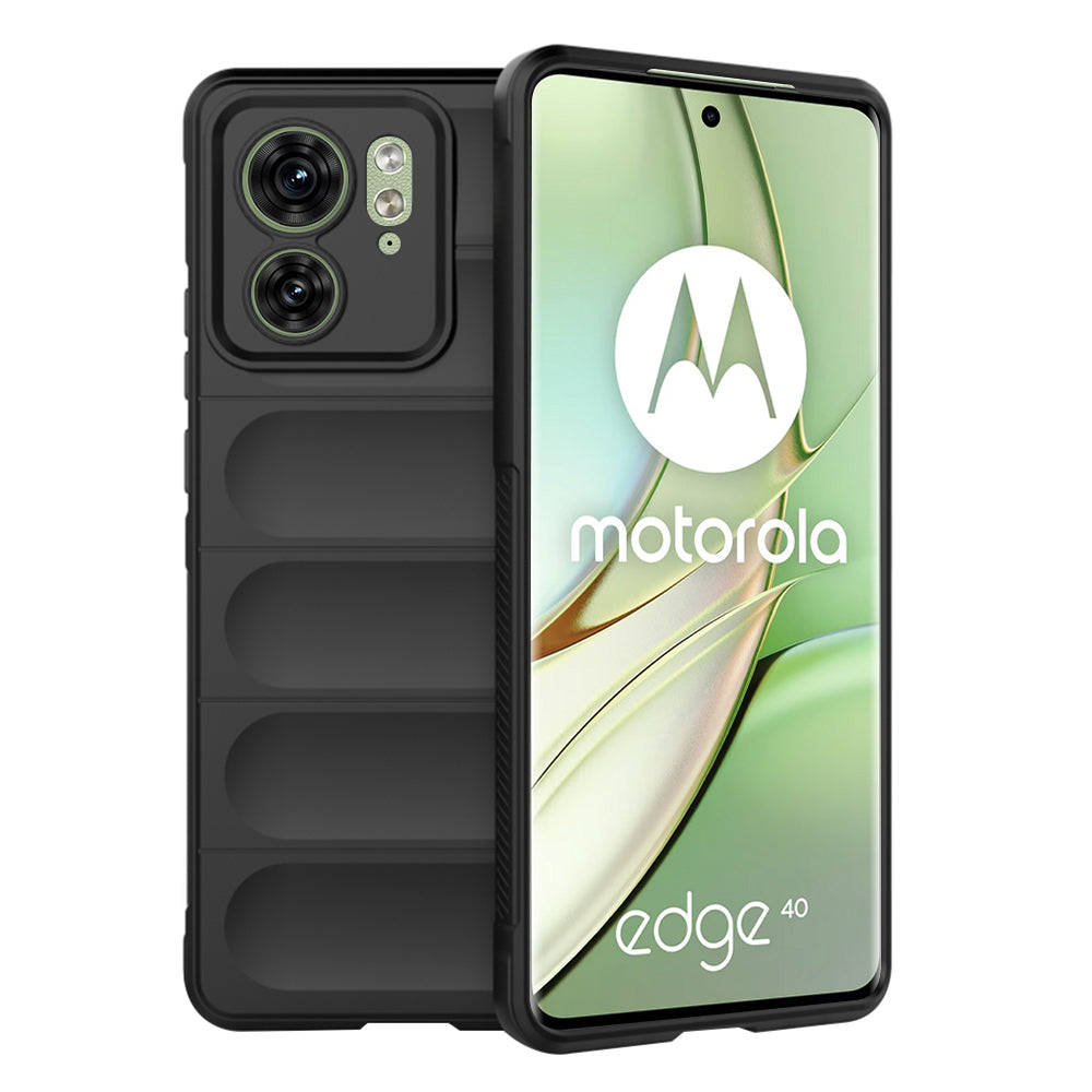 Custodia per Motorola Edge (2023) / Edge 40, Techsuit, Magic Shield, Nera