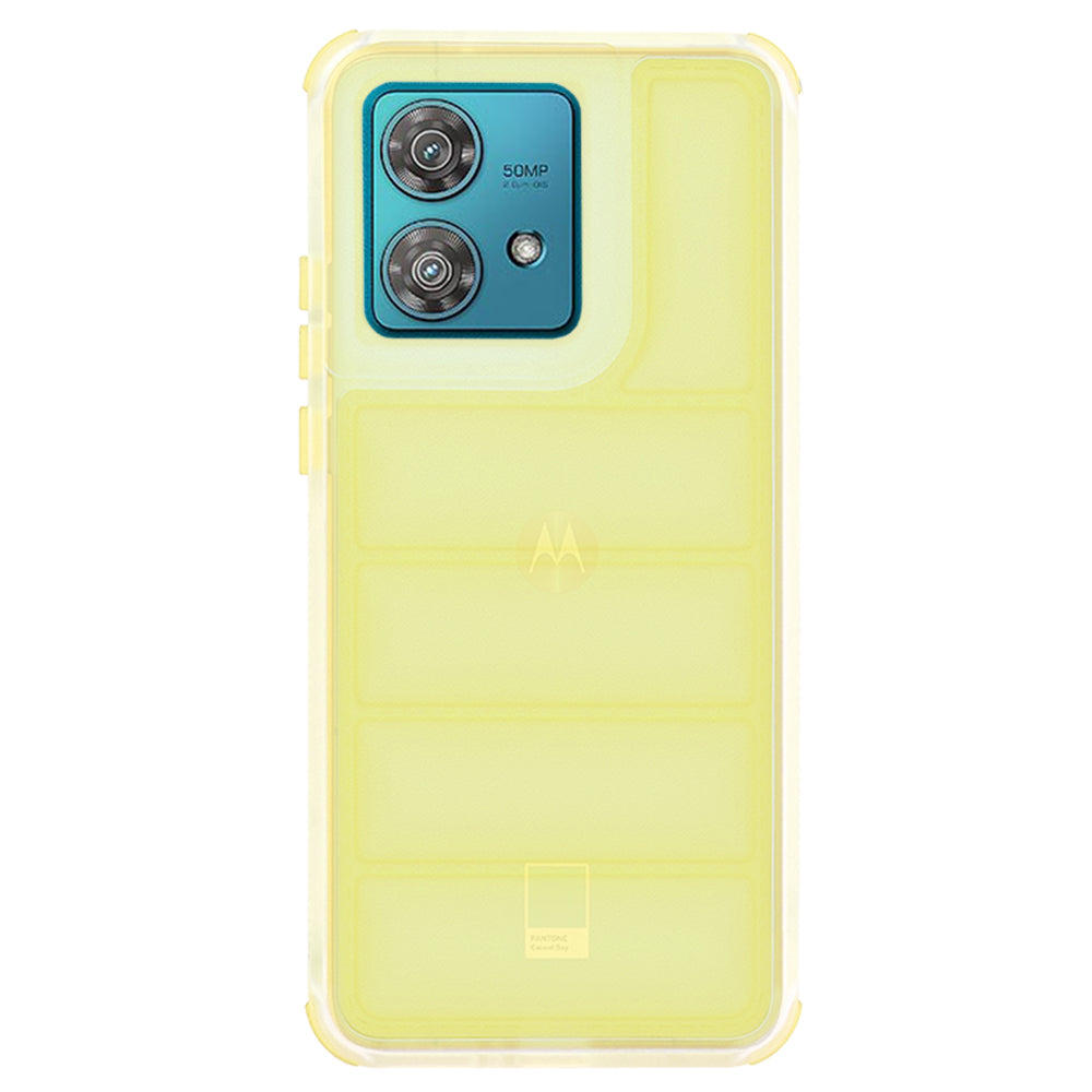 Custodia per Motorola Edge 40 Neo, Techsuit, Wave Shield, Gialla