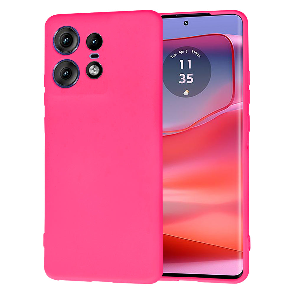 Custodia per Motorola Edge 50 Pro, Techsuit, SoftFlex, Rosa Scuro