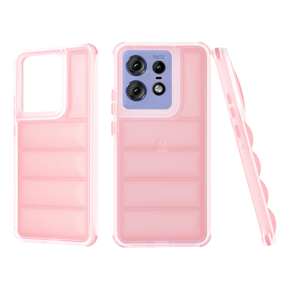 Custodia per Motorola Edge 50 Pro, Techsuit, Wave Shield, Rosa