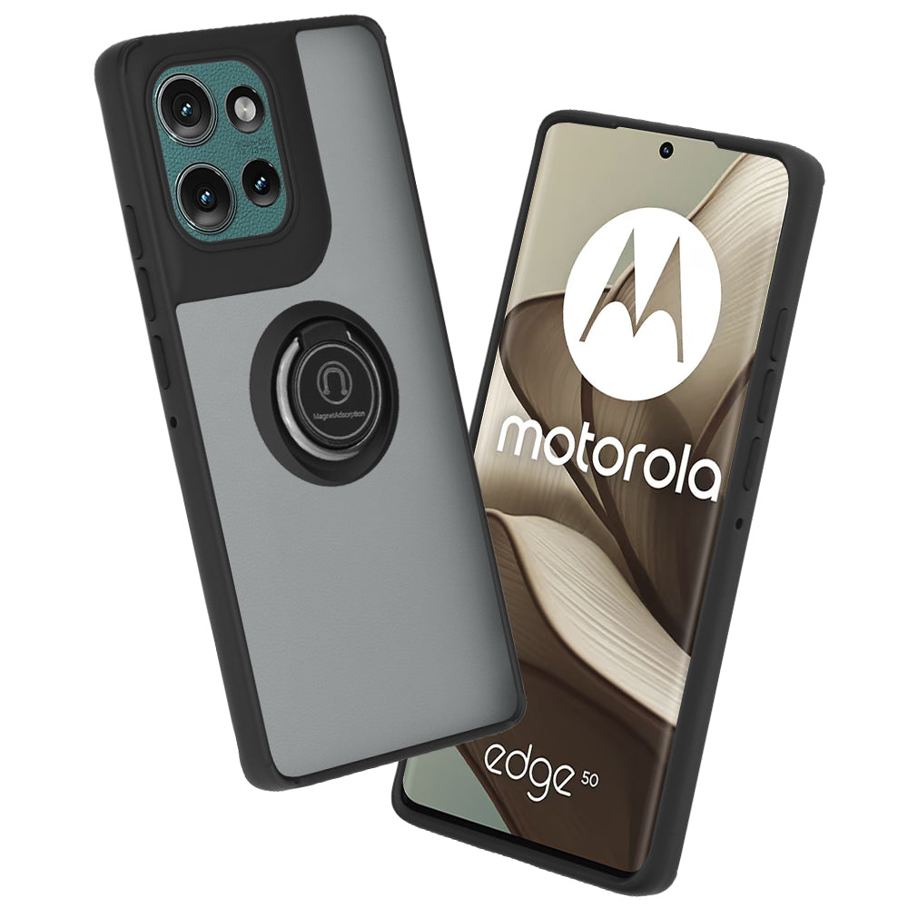 Custodia per Motorola Edge 50, Techsuit, Glinth, Nera