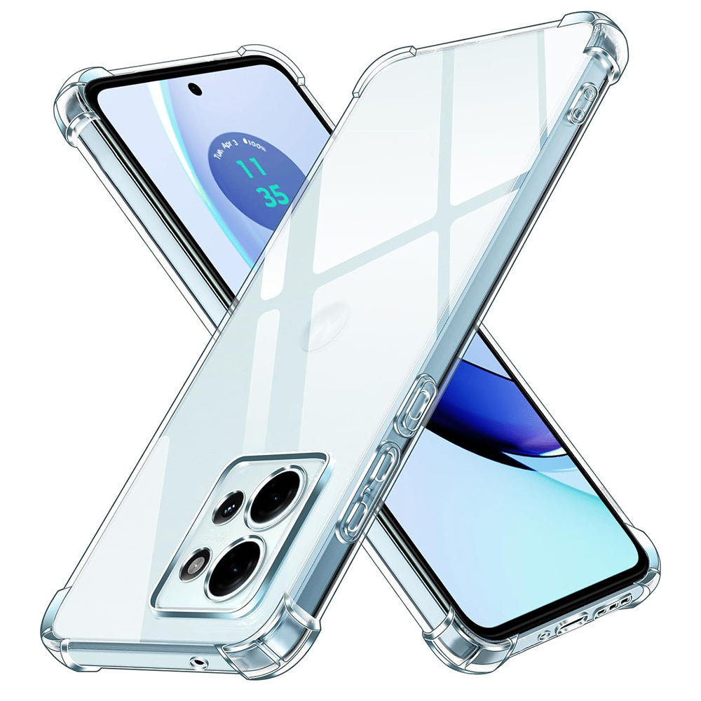 Custodia per Motorola Edge 50, Techsuit, Shockproof Clear, Trasparente