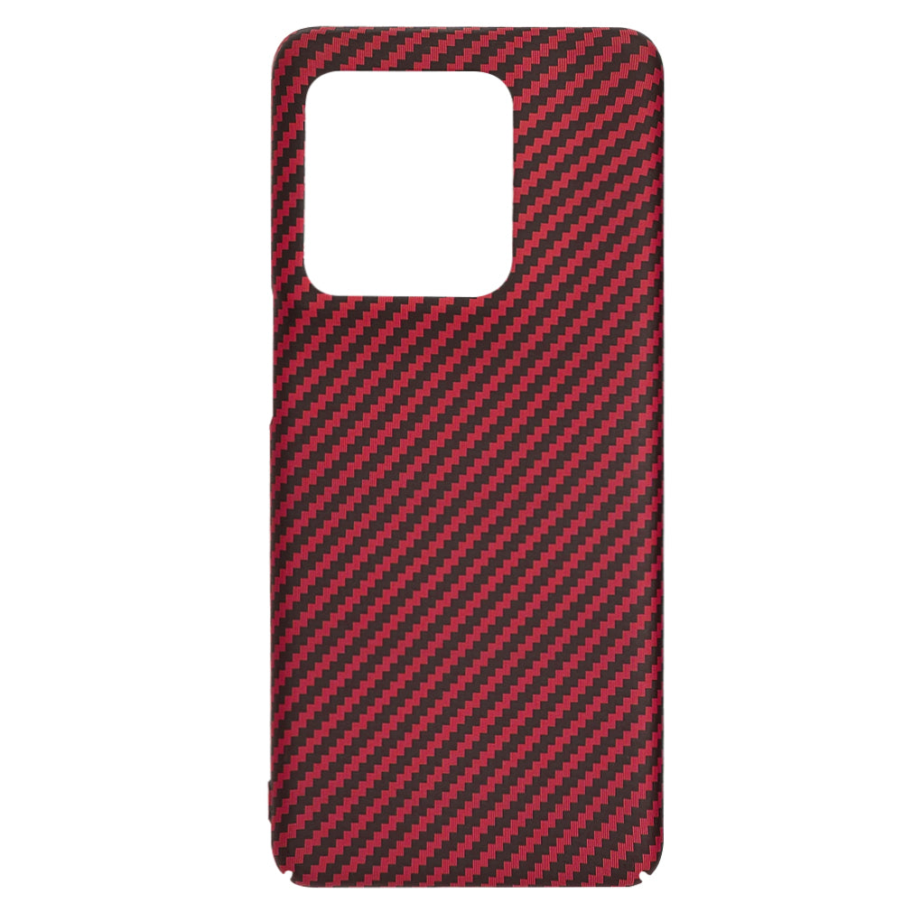 Custodia per Motorola Edge 50 Ultra, Techsuit, Carbonite FiberShell, Rossa