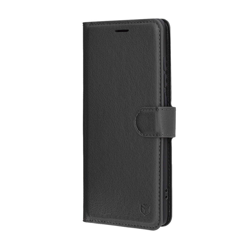 Custodia per Motorola Edge 60 Fusion / Edge 60, Techsuit, Leather Folio, Nera